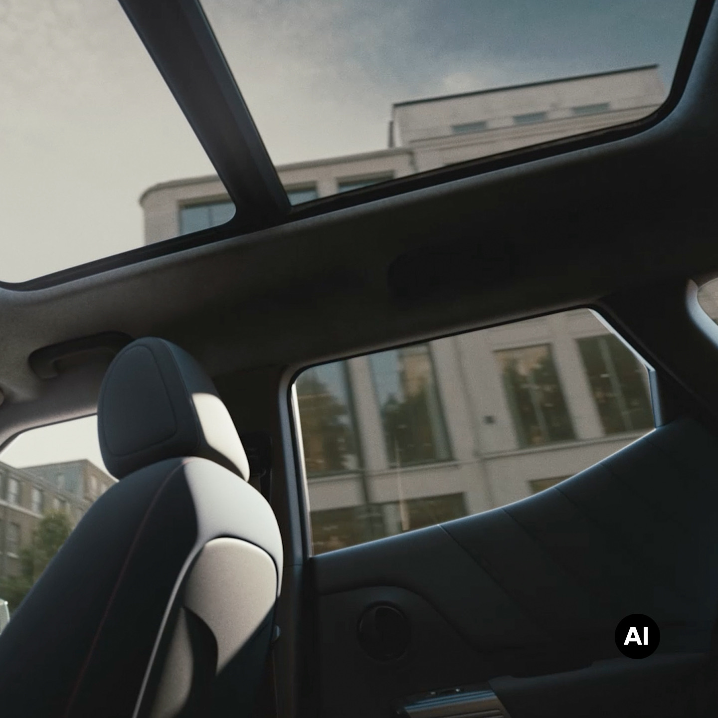 Interior view showing the Hyundai BAYON N Line sunroof.
