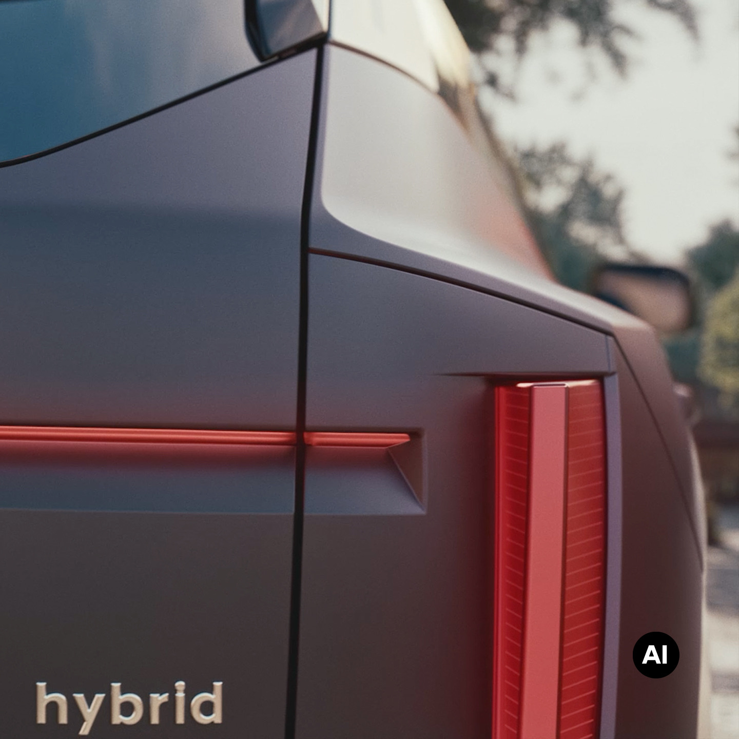 Close-up of the Hyundai TUCSON's rear lighting design.