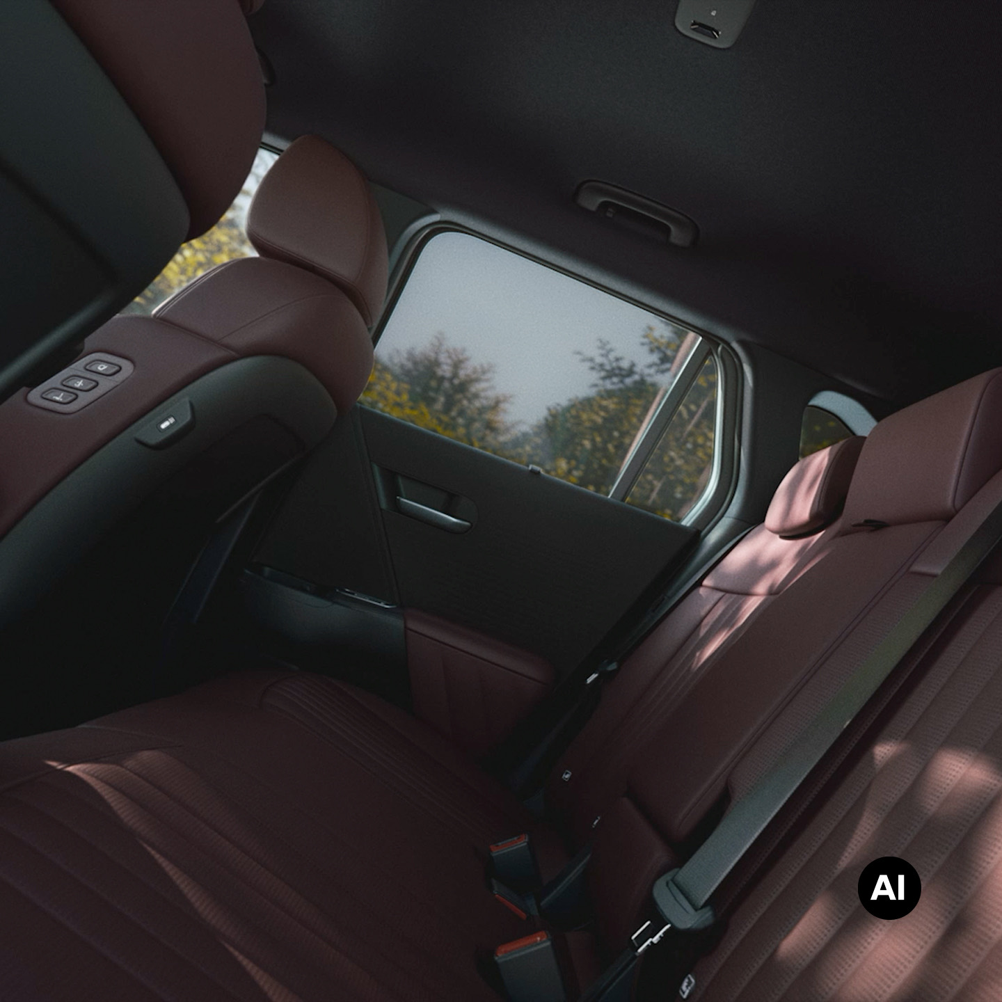 A close-up view of the Hyundai TUCSON rear seats.